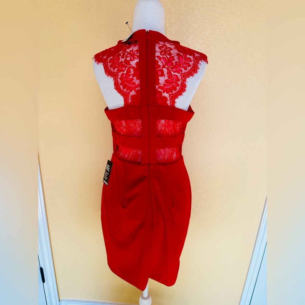 Express Red Dress - Picture 3 of 10